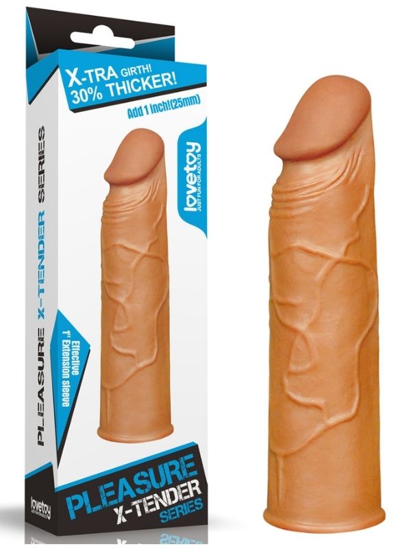 censan-add-1-pleasure-x-tender-penis-sleeve-brown-1126634-1