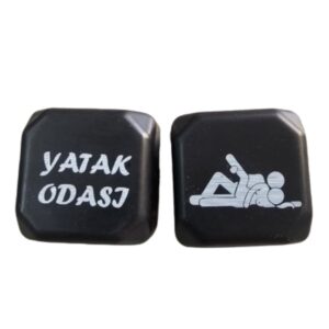 Censan Büyük Renkli Pozizyon Zarı Siyah