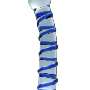 Censan Cam Dildo Mavi Burgulu