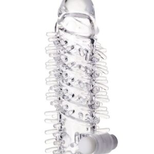 Censan Fril Titreşimli Şeffaf Penis Kılıfı