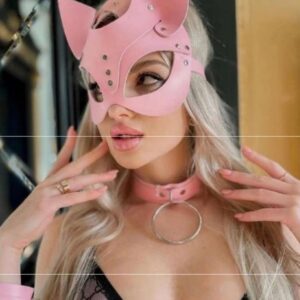 Censan Pembe Deri Yüz Maskesi