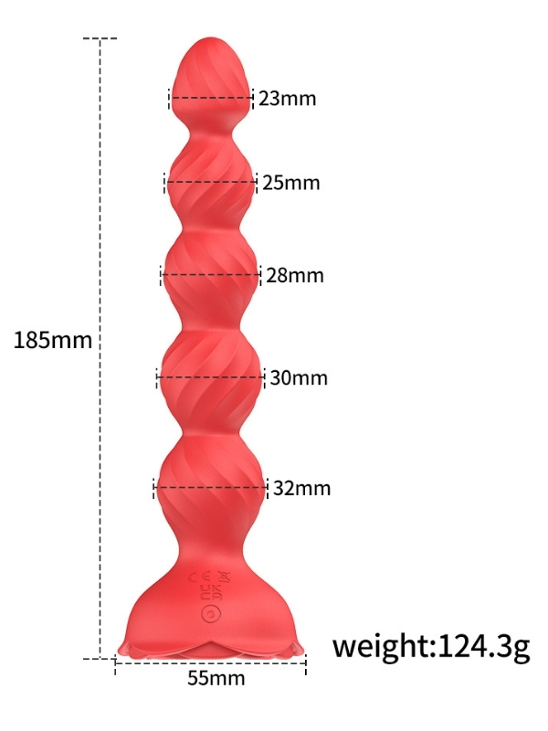 censan-telefon-kontrollu-haley-rose-pulled-beads-anal-plug-kirmizi-1122700-2