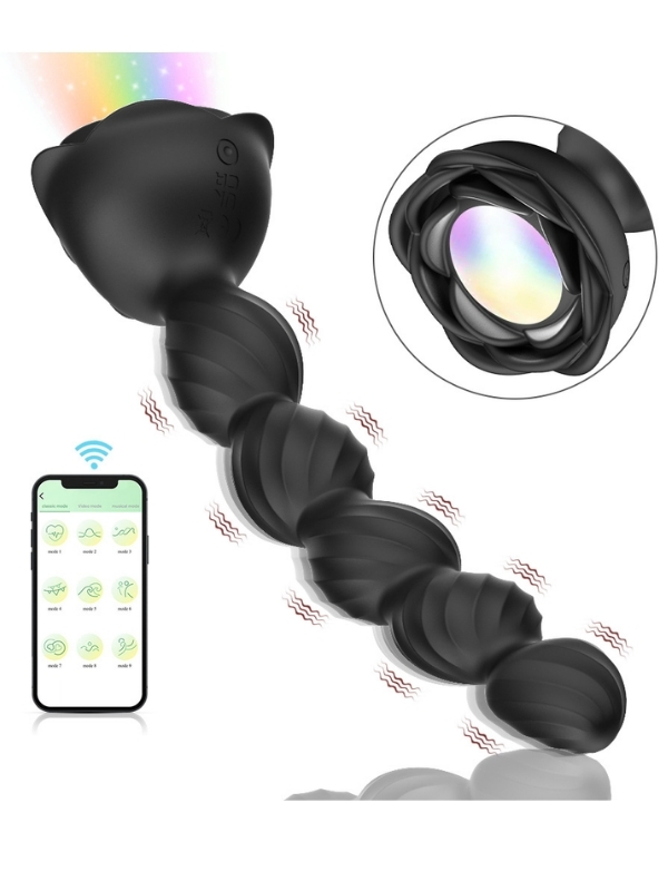 censan-telefon-kontrollu-haley-rose-pulled-beads-anal-plug-siyah-1122681-1