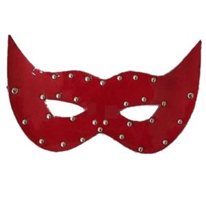 Kırmızı Deri Göz Maskesi