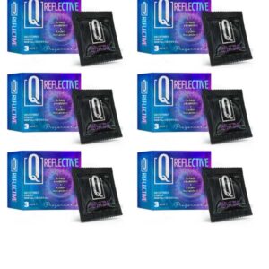 Q REFLECTİVE 3'LÜ KREMLİ TIRTIKLI PREZERVATİF 6'lı Set